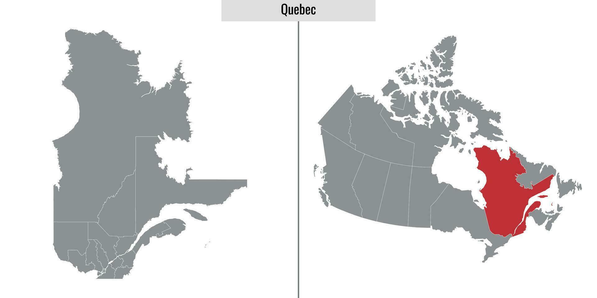 mapa provincia de canada vector