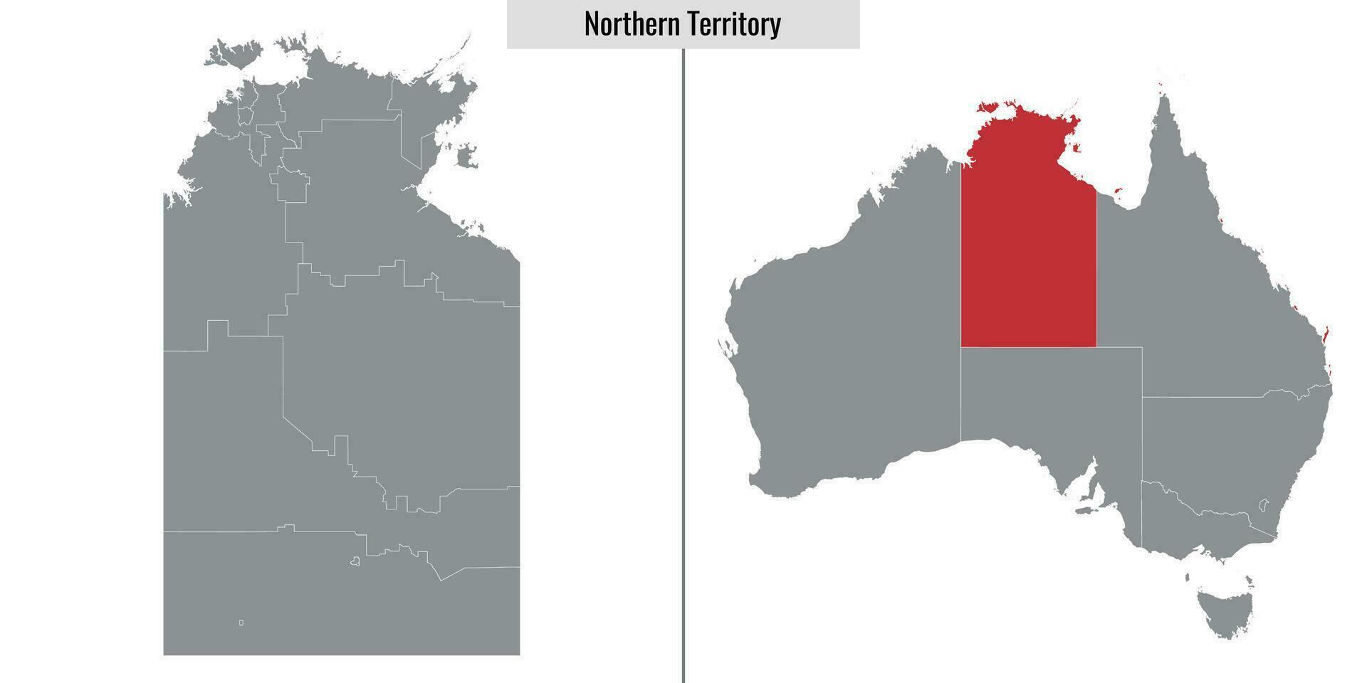 map state of Australia vector