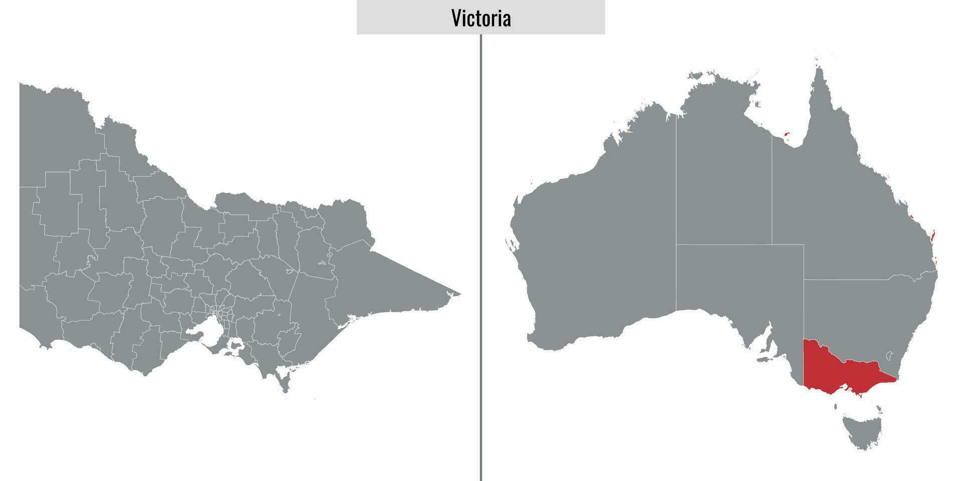 map state of Australia vector