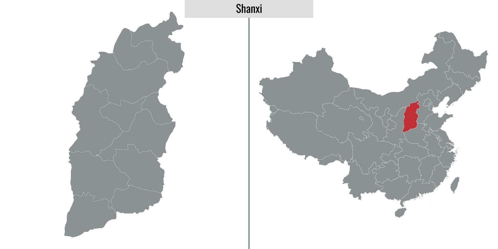 map province of China vector