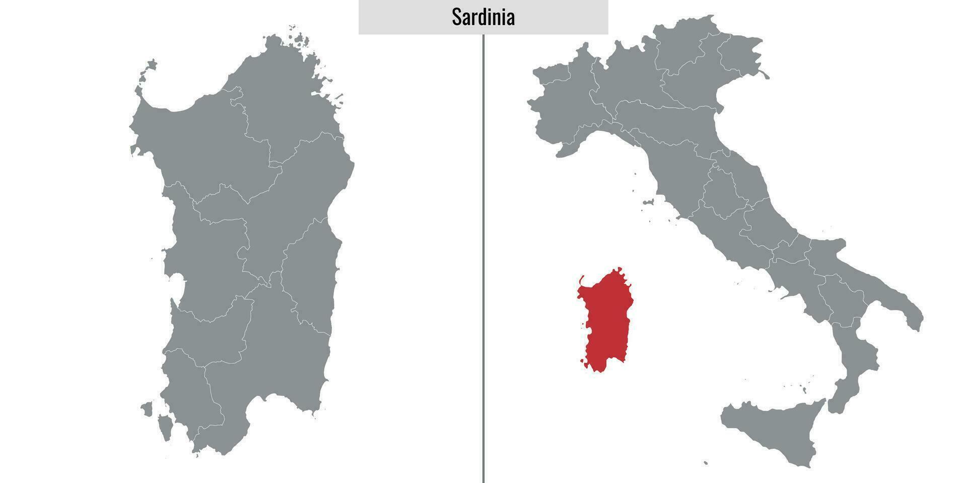 mapa provincia de Italia vector