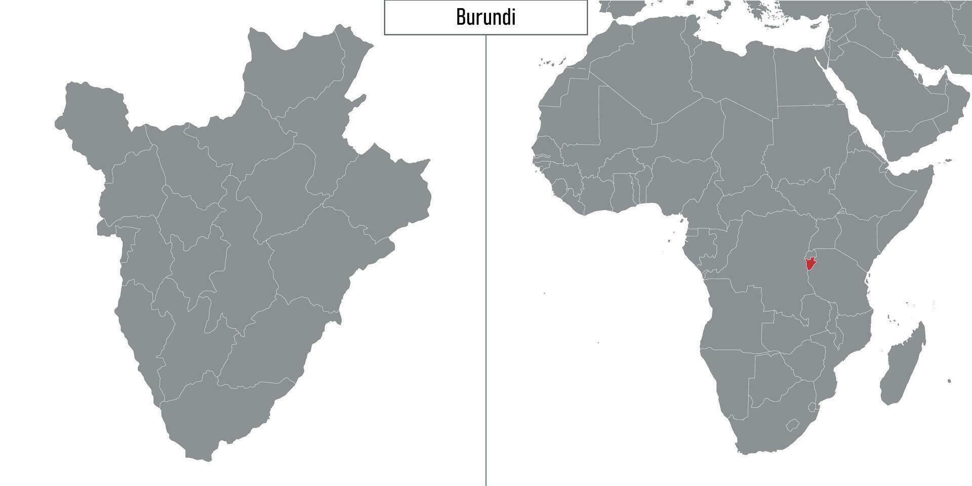Map Of Burundi And Location On Africa Map 28649927 Vector Art At Vecteezy Map Of Burundi And Location On Africa Map Vector