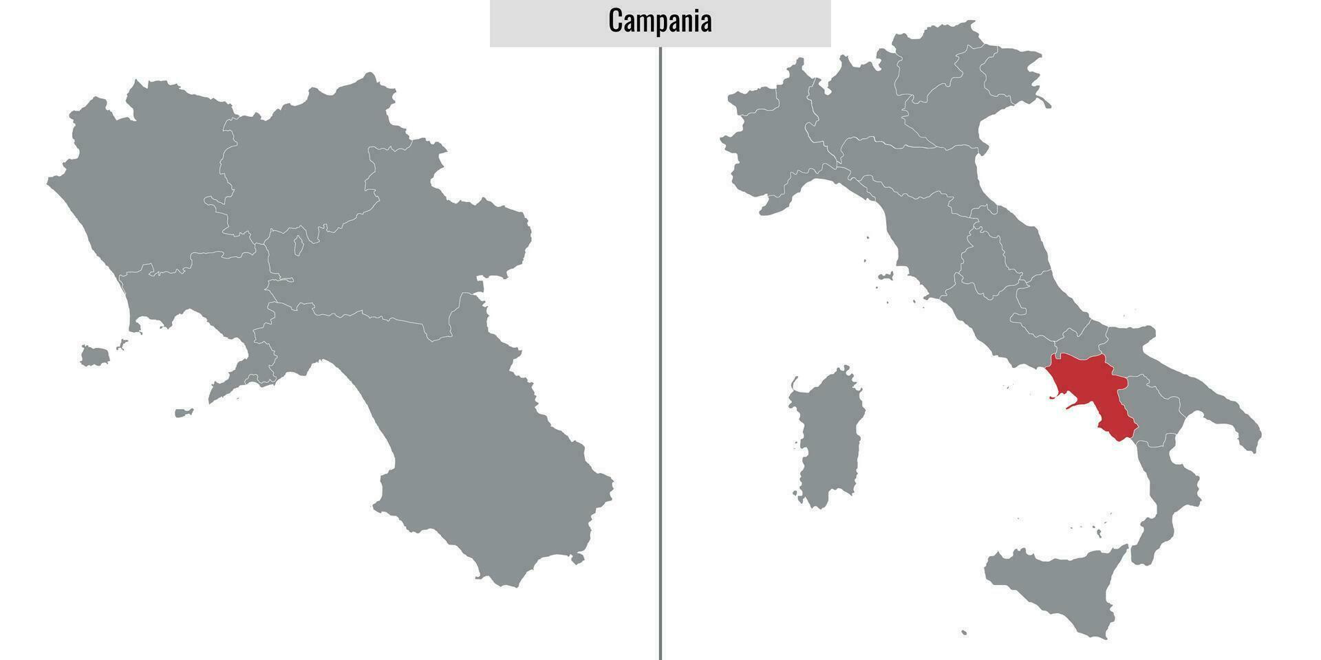 mapa provincia de Italia vector