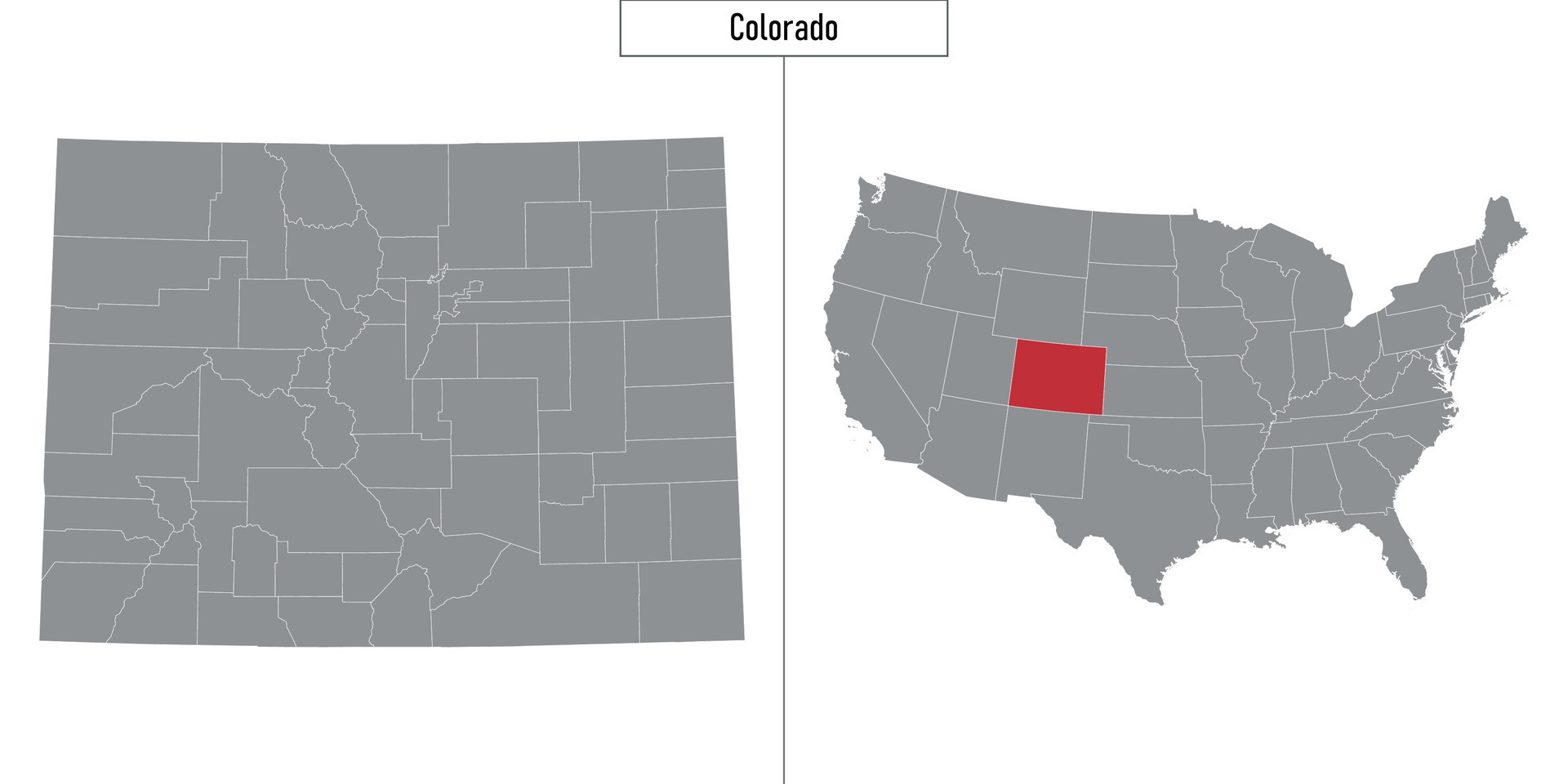 Map Of Colorado State Of United States And Location On USA Map 28650175 Map Of Colorado State Of United States And Location On Usa Map Vector