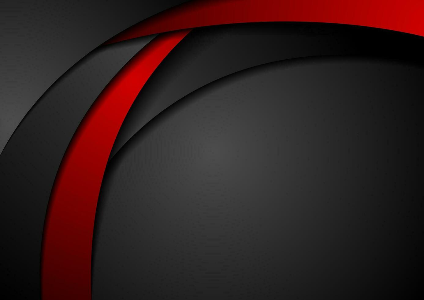 High contrast red black abstract tech corporate wavy background vector