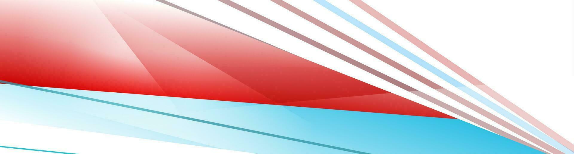 Abstract blue and red tech stripes background vector