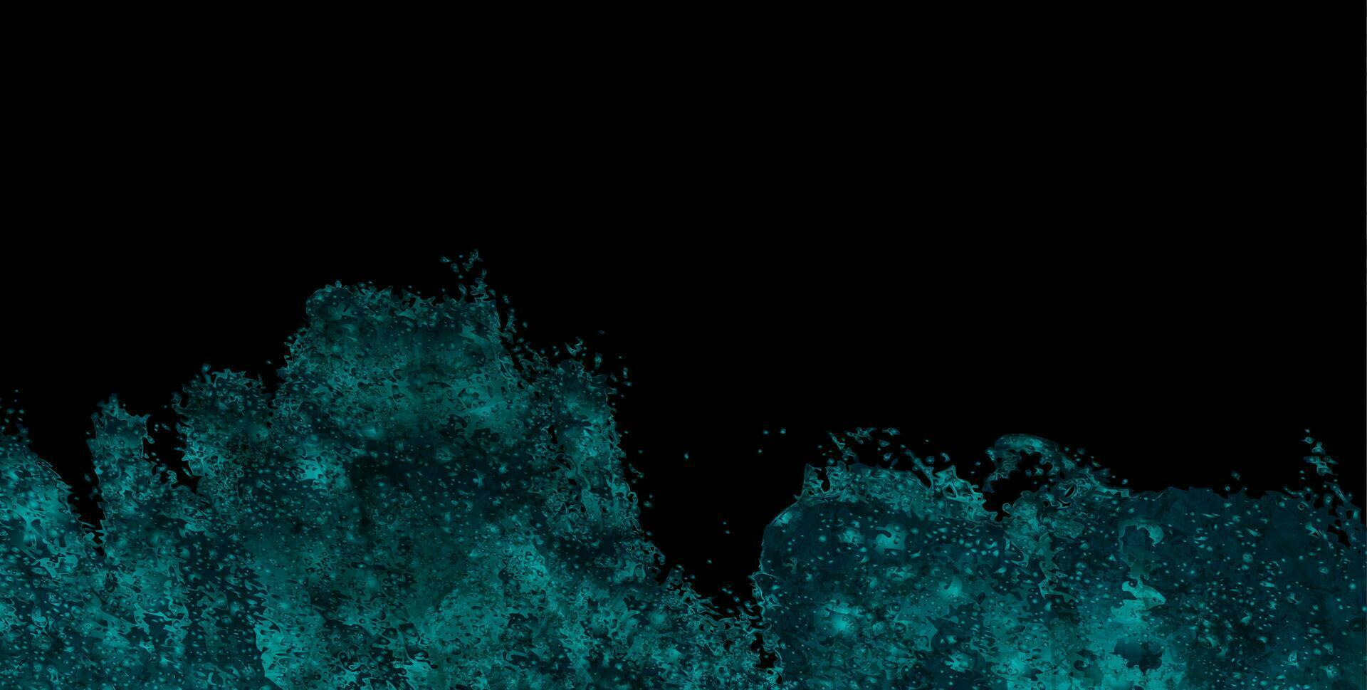 Turquoise and black grunge textural abstract background vector