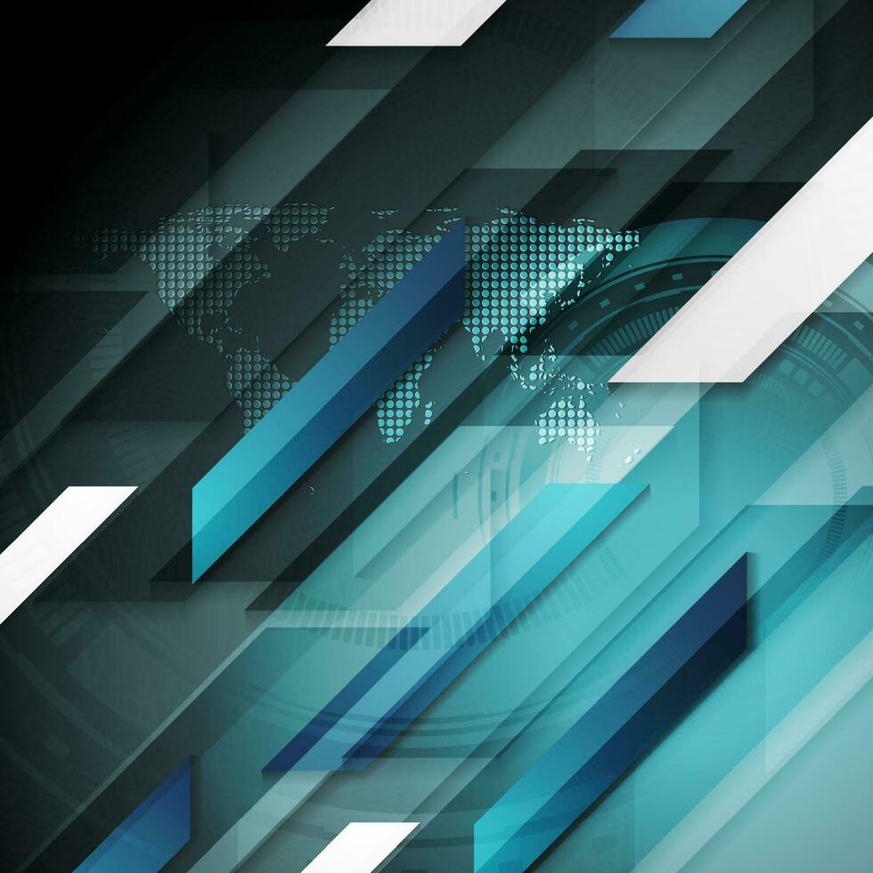 Abstract dark blue technology futuristic background vector