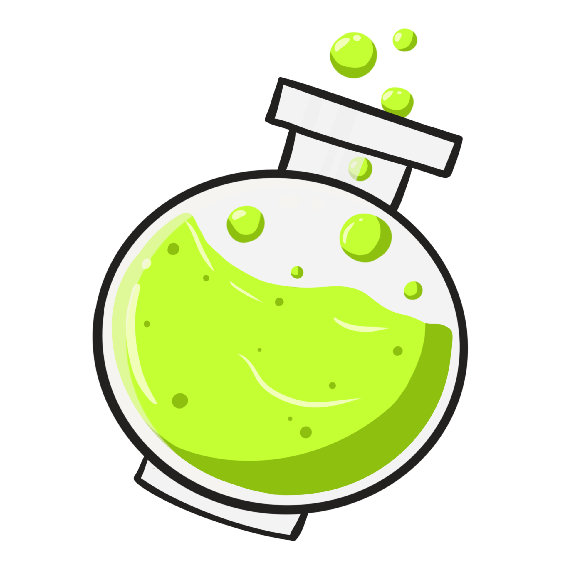 Hand drawn bottle green Poison 28650547 PNG