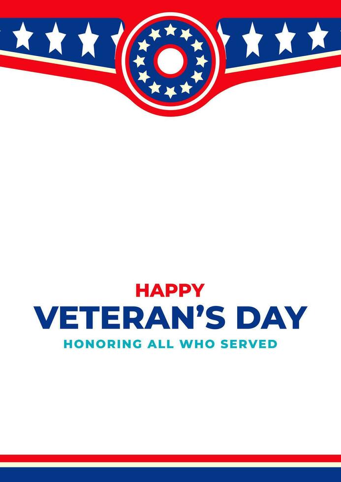 Veterans Day, honoring all who served.Frame and star ornament designs