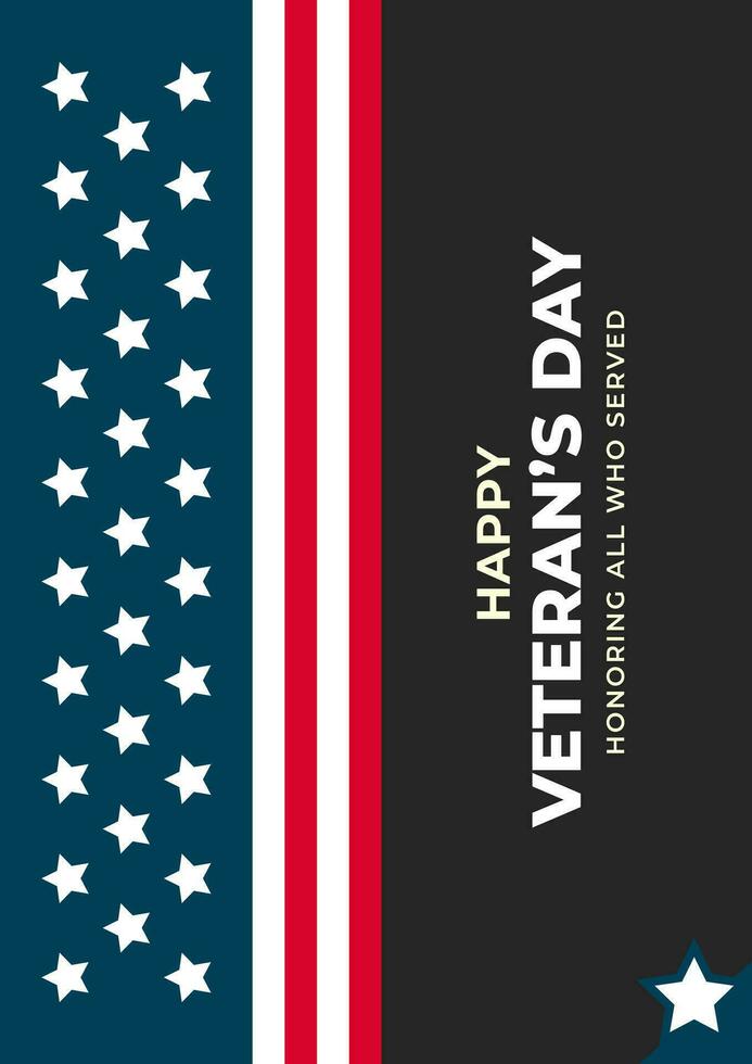 Veterans Day, honoring all who served.Frame and star ornament designs for advertisements, posters, banners, backgrounds. vector