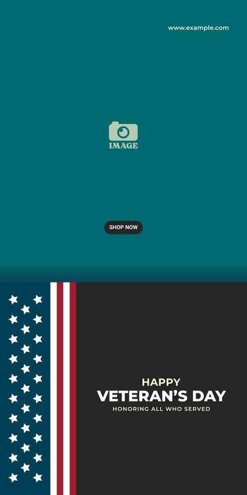 Veterans Day, honoring all who served.Frame and star ornament designs for advertisements, posters, banners, backgrounds. vector