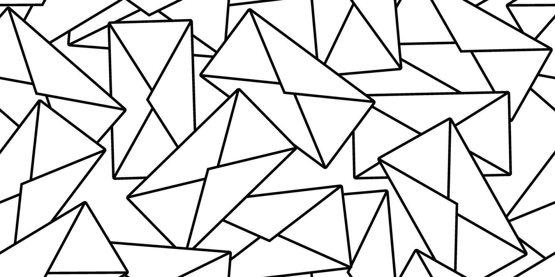 pile of envelope seamless pattern vector