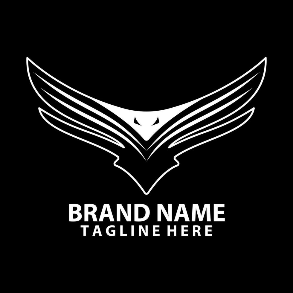 eagle wing logo design vector