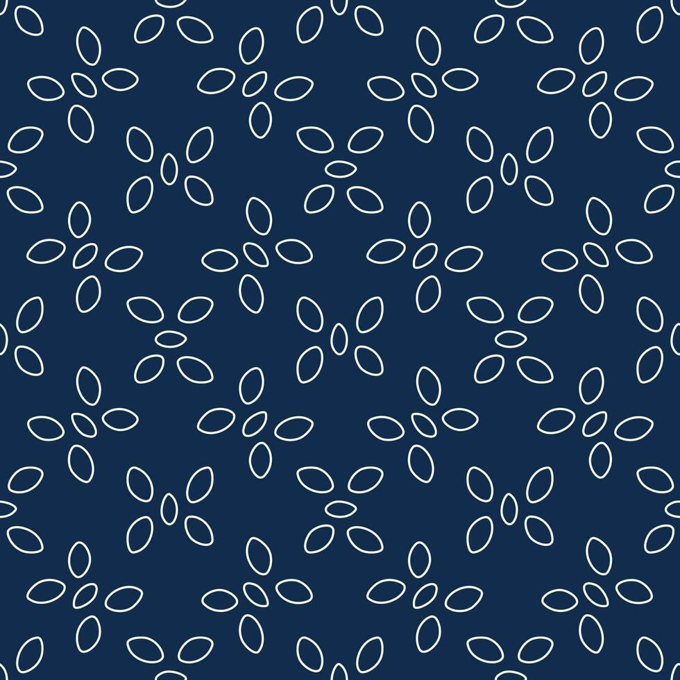 Coccobacilus vector concept outline blue seamless pattern