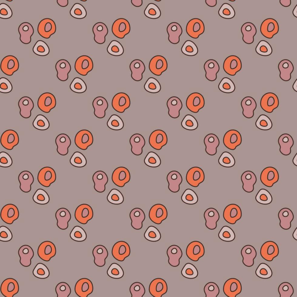Microbes vector Bioengineering Science colorful seamless pattern