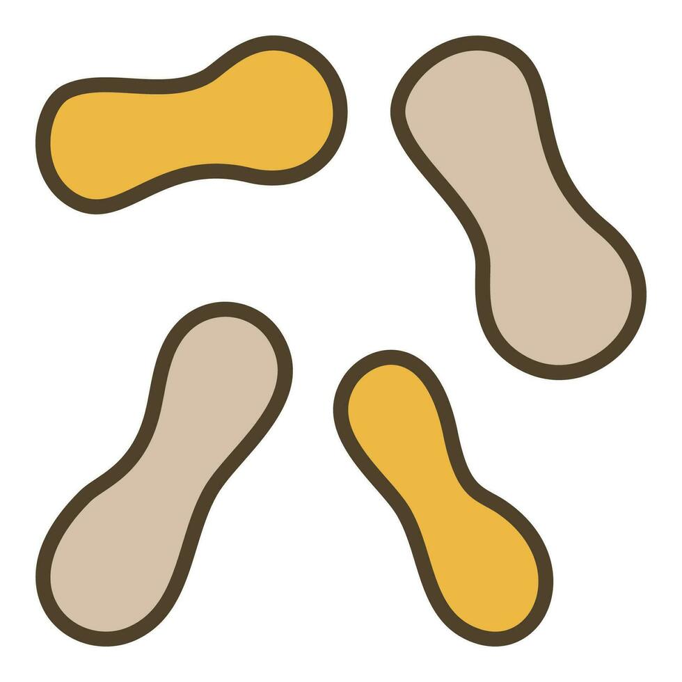 sencillo microbios vector concepto de colores icono o símbolo