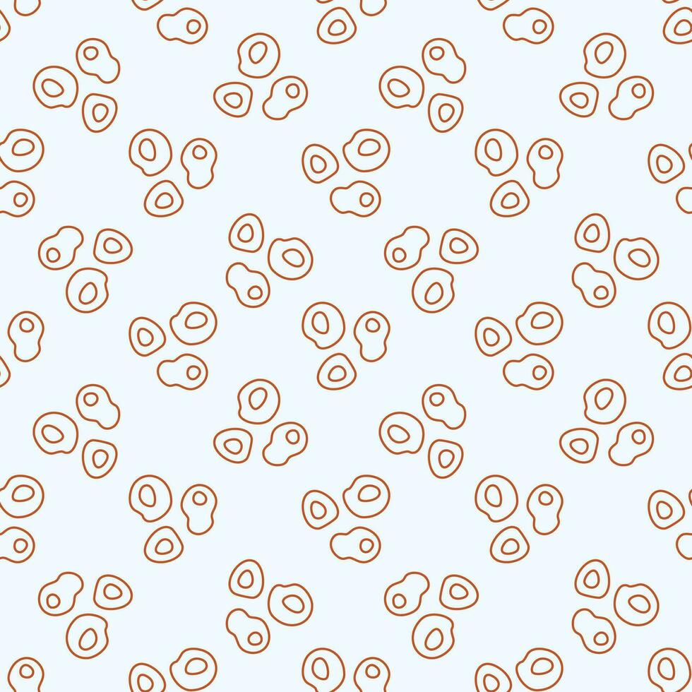 Microbes vector Bio Engineering concept outline seamless pattern