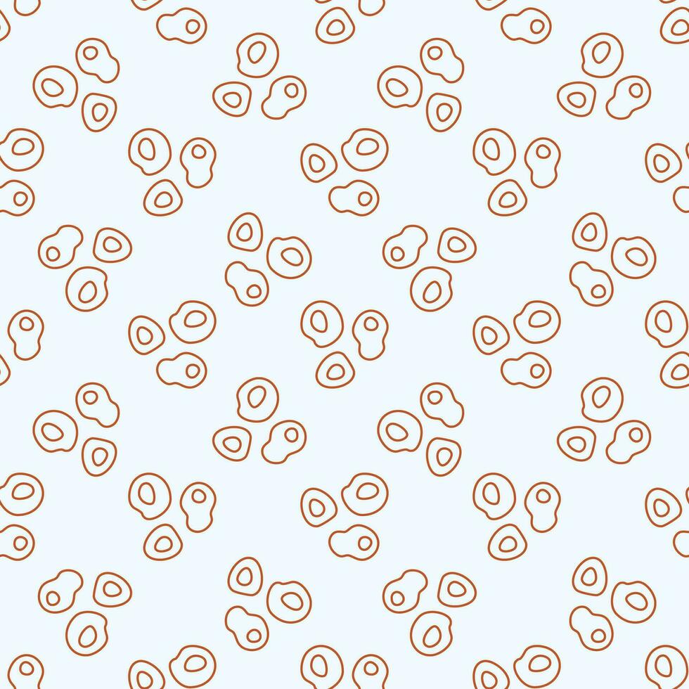 Microbes vector Bio Engineering concept outline seamless pattern