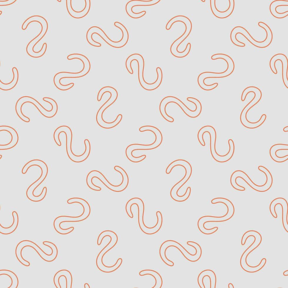 Spiral Bacterium vector Spirilla concept modern line seamless pattern