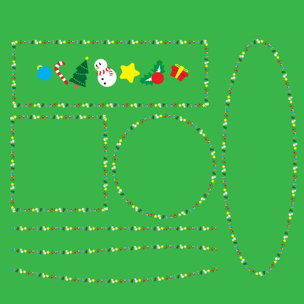 The Christmas Boarder line for holiday concept vector