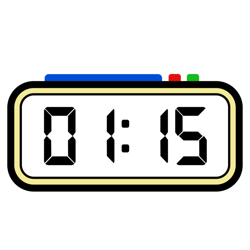 Digital Clock Time Show 1.15, Clock 24 Hours Illustration, Time Illustration png