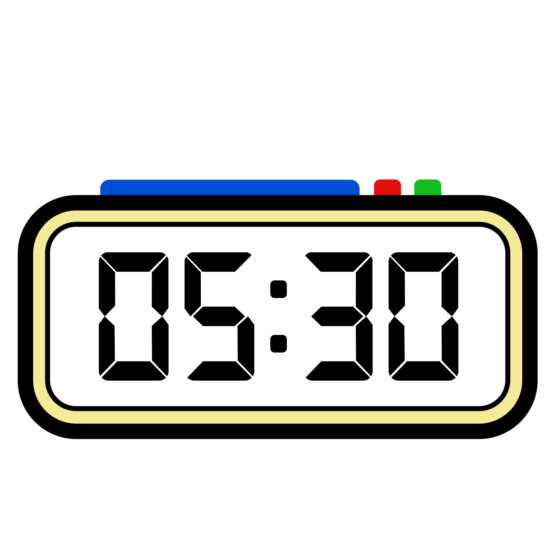 Digital Clock Time Show 5 30 Clock Show 24 Hours Time Illustration 