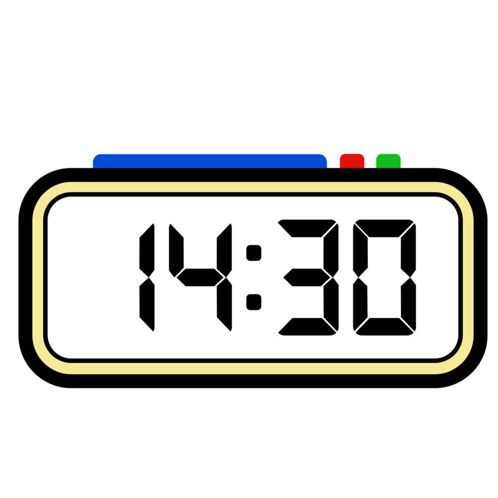 Digital Uhr Zeit Show 14.30, Uhr Show 24 Std, Zeit Illustration 28651548 PNG