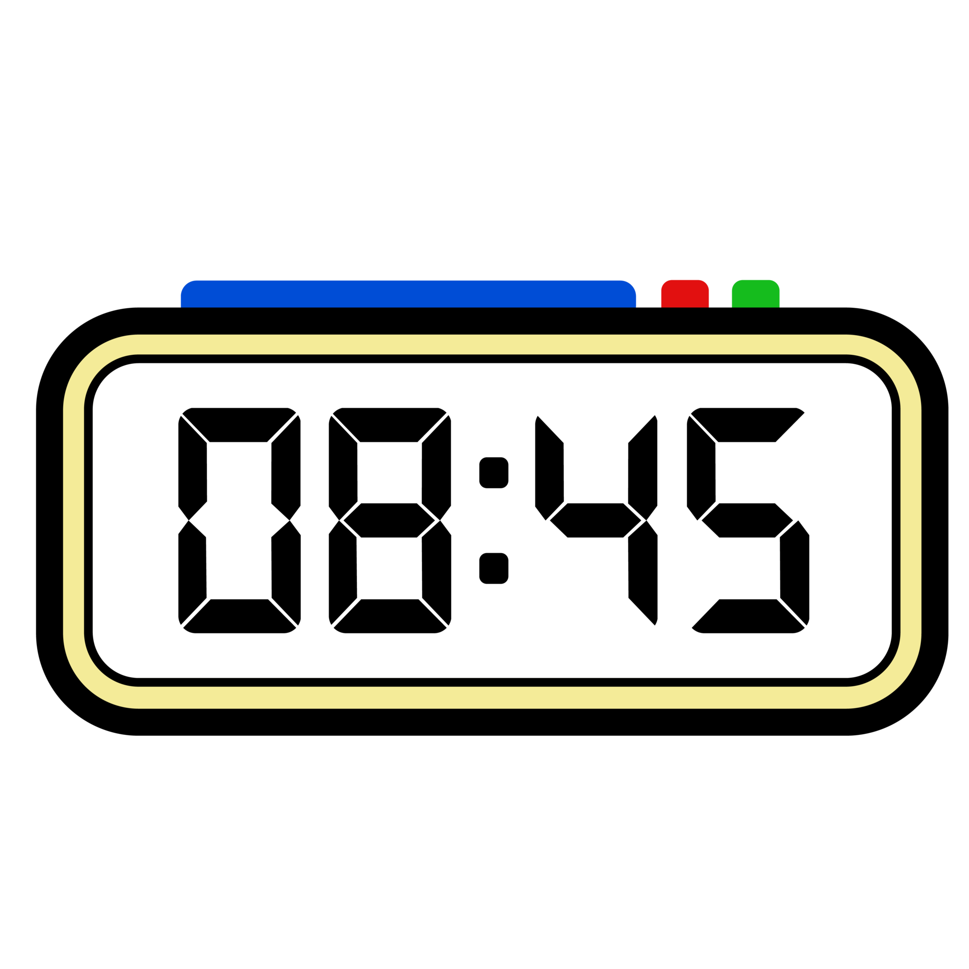 Digital Clock Time Show 8 45 Clock 24 Hours Illustration Time 