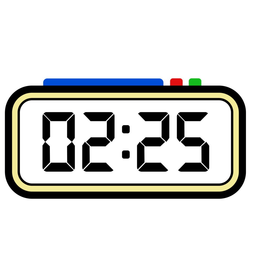 digitale orologio tempo mostrare 2.25, orologio 24 ore illustrazione, tempo illustrazione png