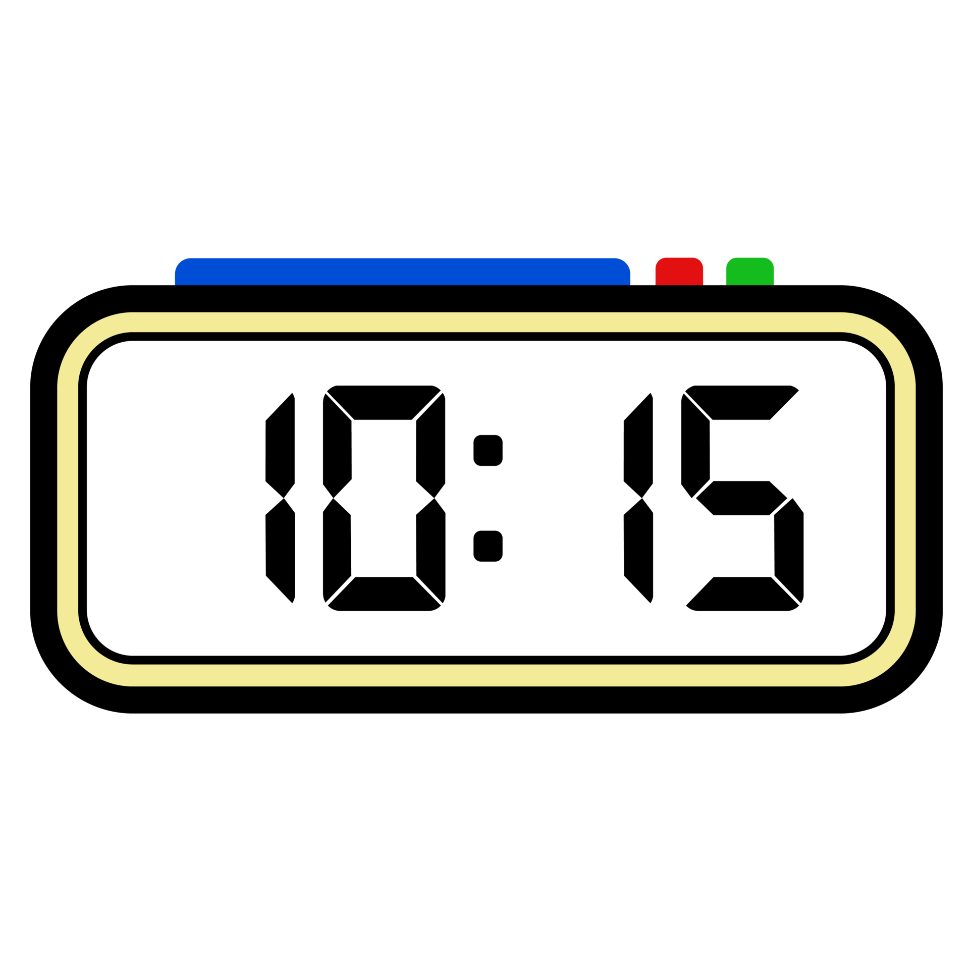 Digital Clock Time Show 10.15, Clock 24 Hours Illustration, Time Illustration 28651602 PNG