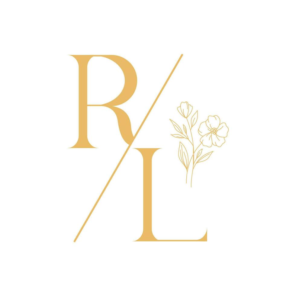 Wedding logo, elegant and refined monogram collection vector