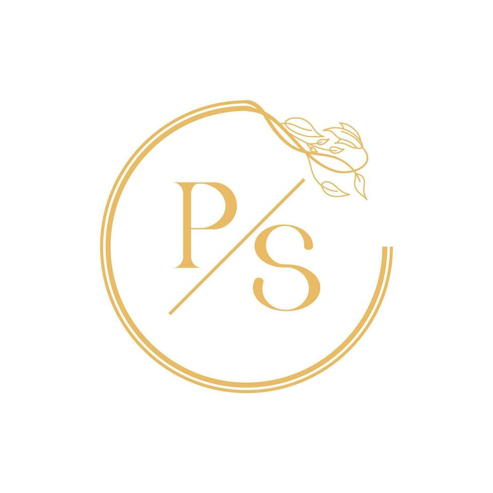 Wedding logo, elegant and refined monogram collection vector