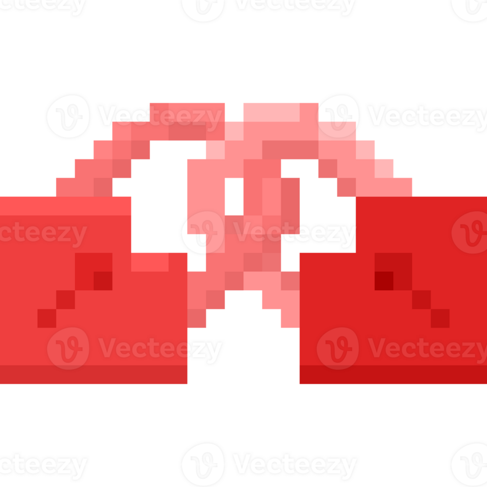 Pixel art heart lock icon png