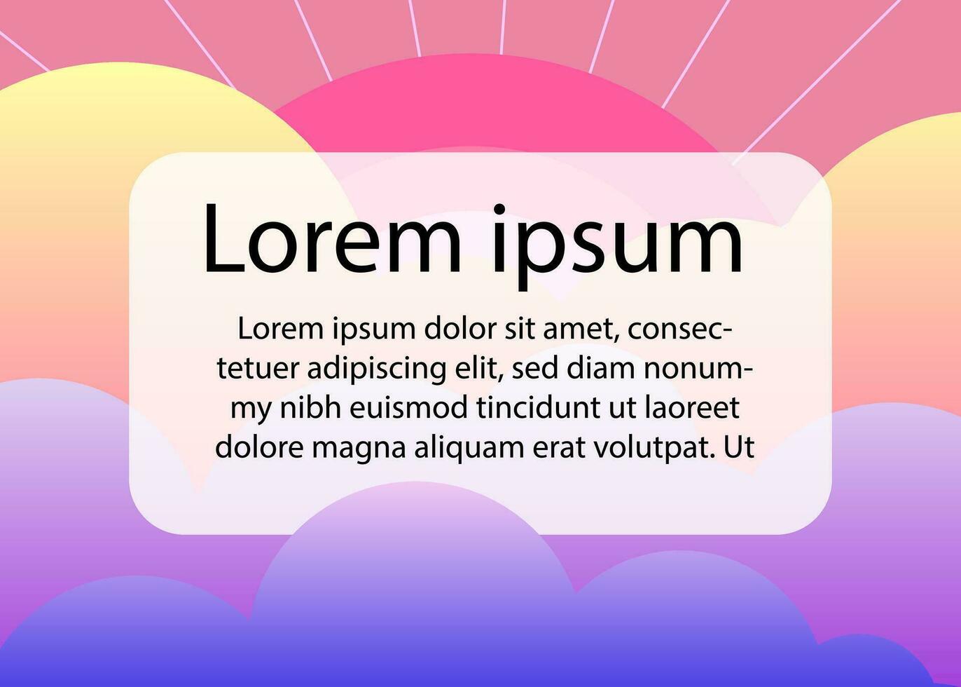 cloudy background with text box vector