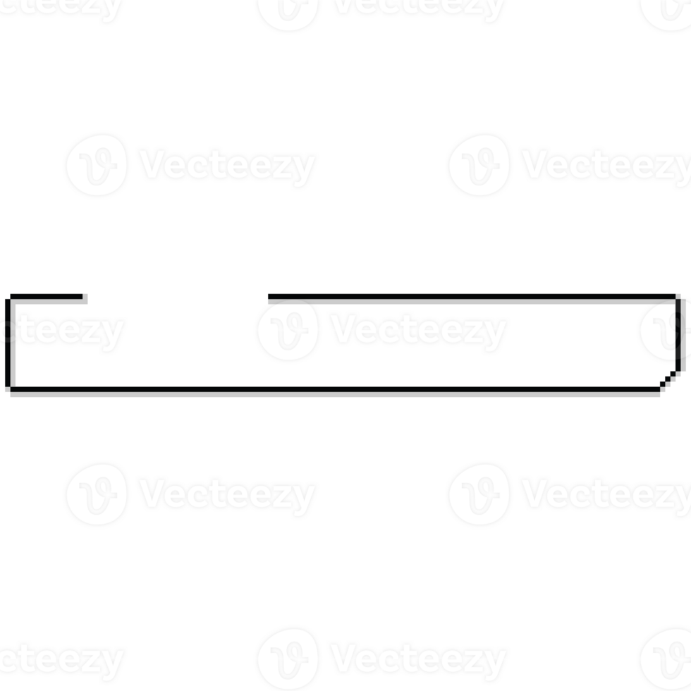 Pixel art cartoon speech balloon png