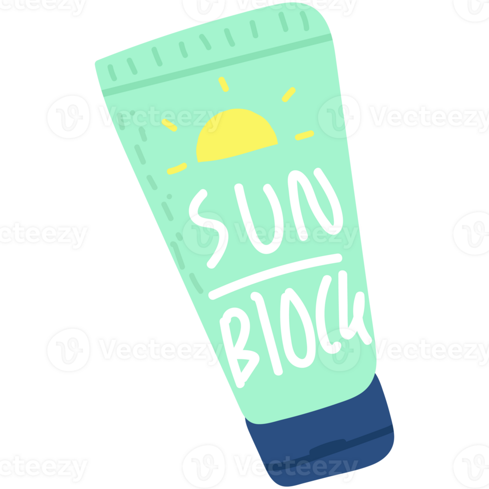 sun block cartoon icon illustration png