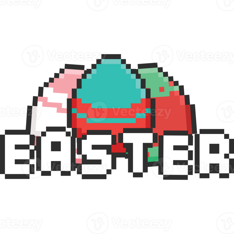 Pixel art easter egg icon png