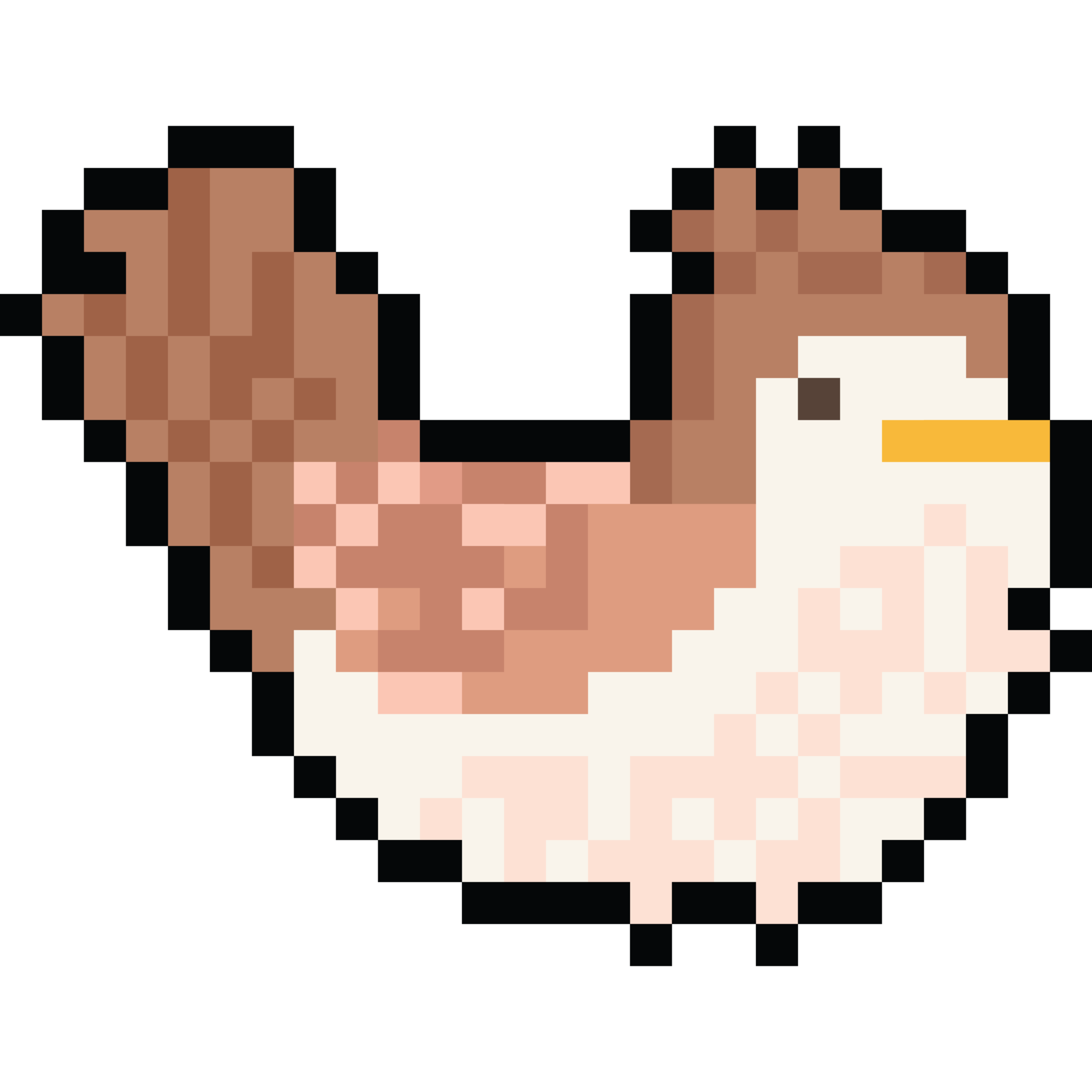 Pixel art cute brown bird character 28652034 PNG