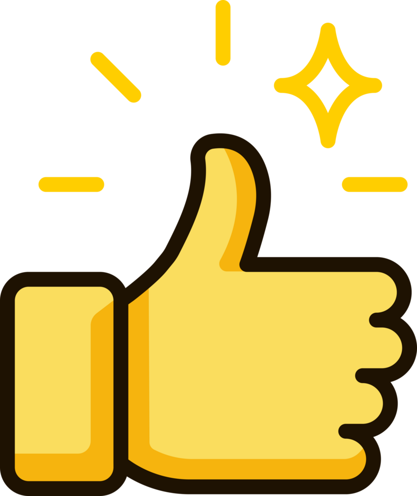 thumbs up like icon emoji sticker png