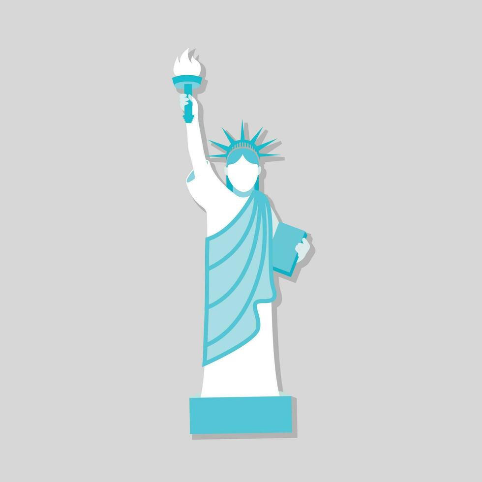 estatua de libertad Monumento digital vector valores ilustraciones