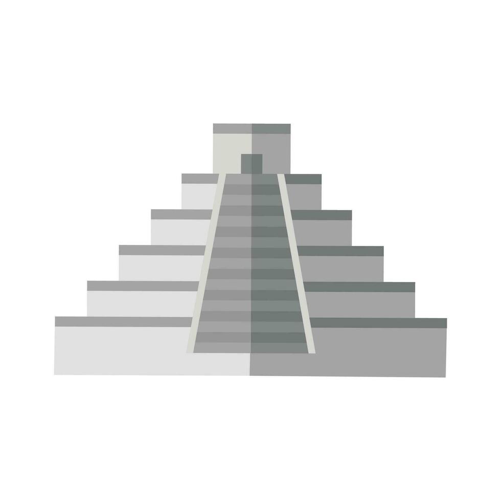 Mayan Step Pyramid Temple Mexico Stock Vector Illustrations