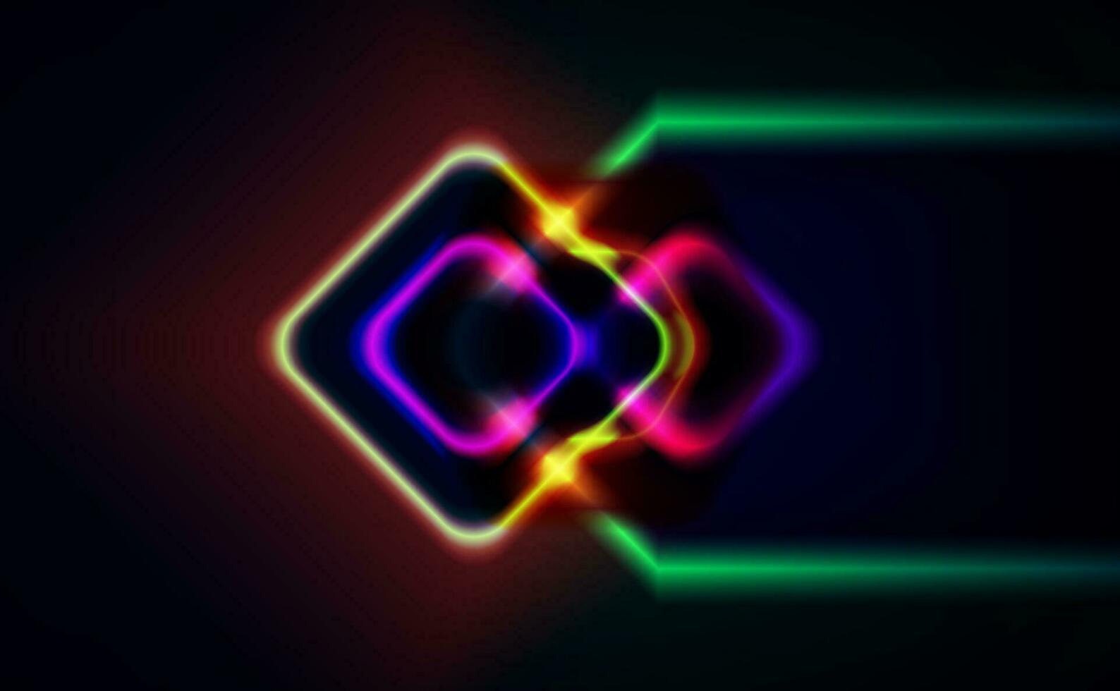 energetic geometric neon background featuring an array of dynamic arrows in harmonious motion, evoking sense of speed, agility and purposeful flow. triangle shape with abstract fire in a speed vector