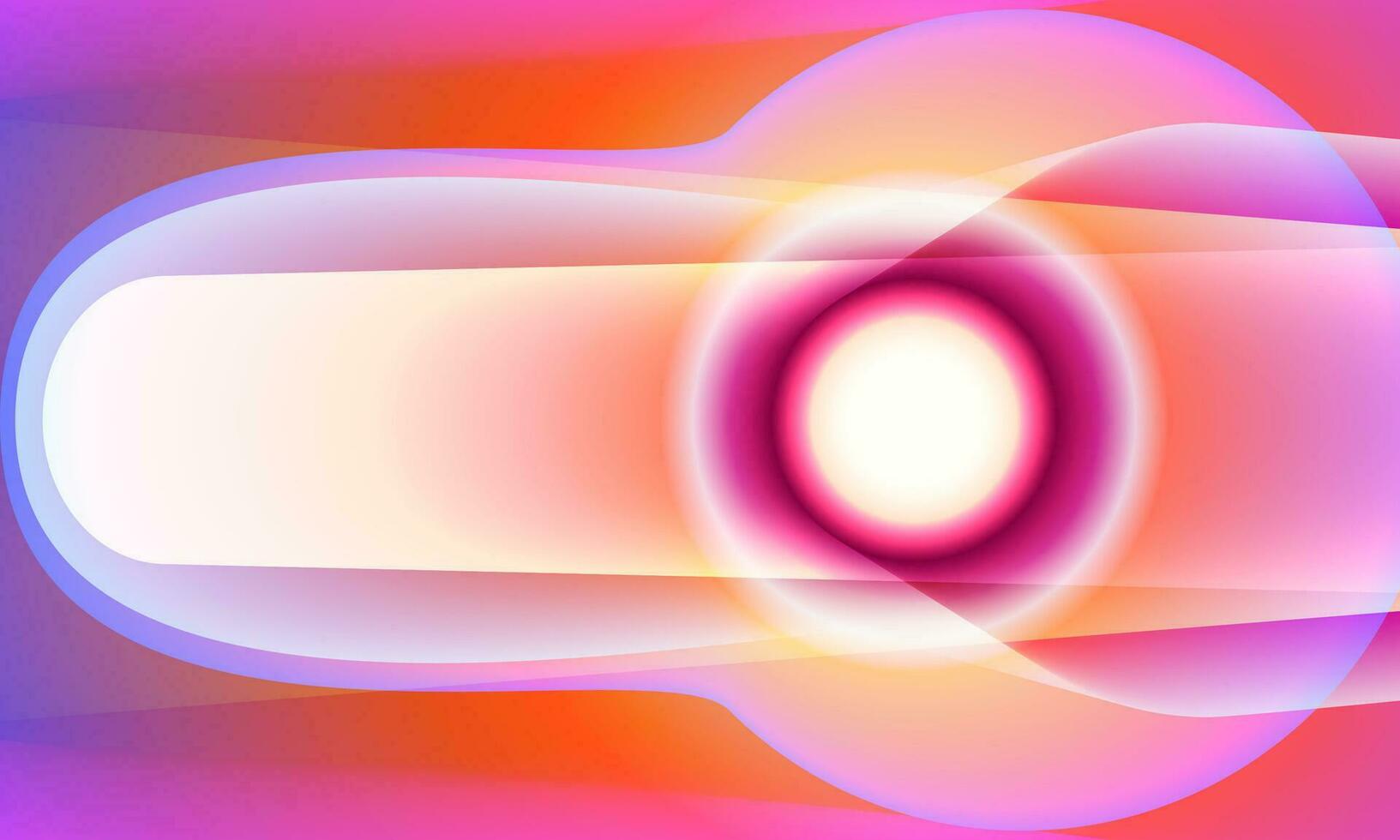 Cyberpunk light trails in motion or light slow shutter effect with colorful gradient shadow. Acceleration speed motion geometric shape on night. Bright sparkling background. vector illustration