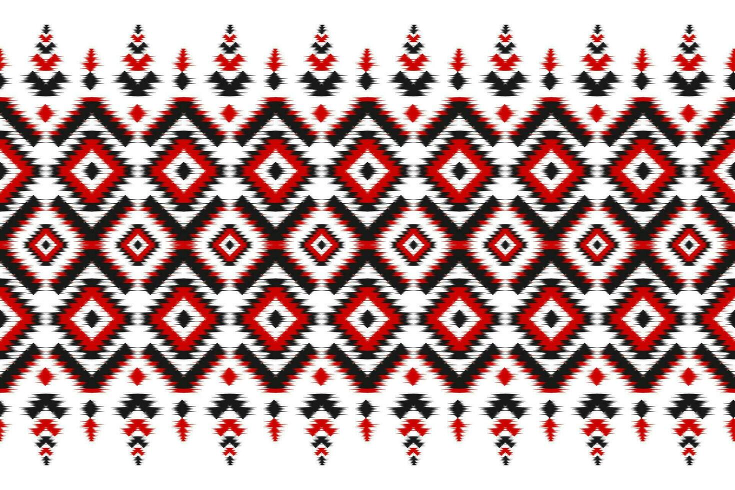 Carpet ethnic tribal pattern art. Ethnic ikat seamless pattern. American, Mexican style. vector