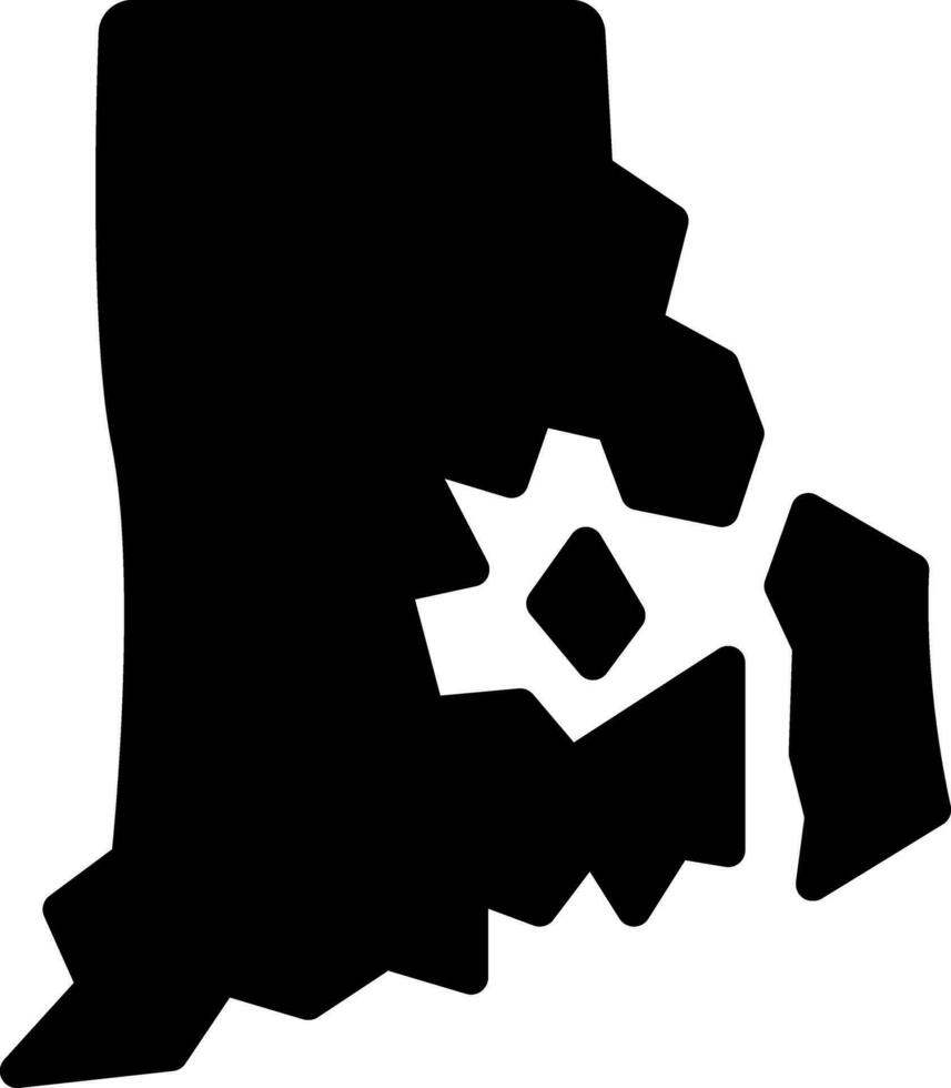 solid icon for rhode vector