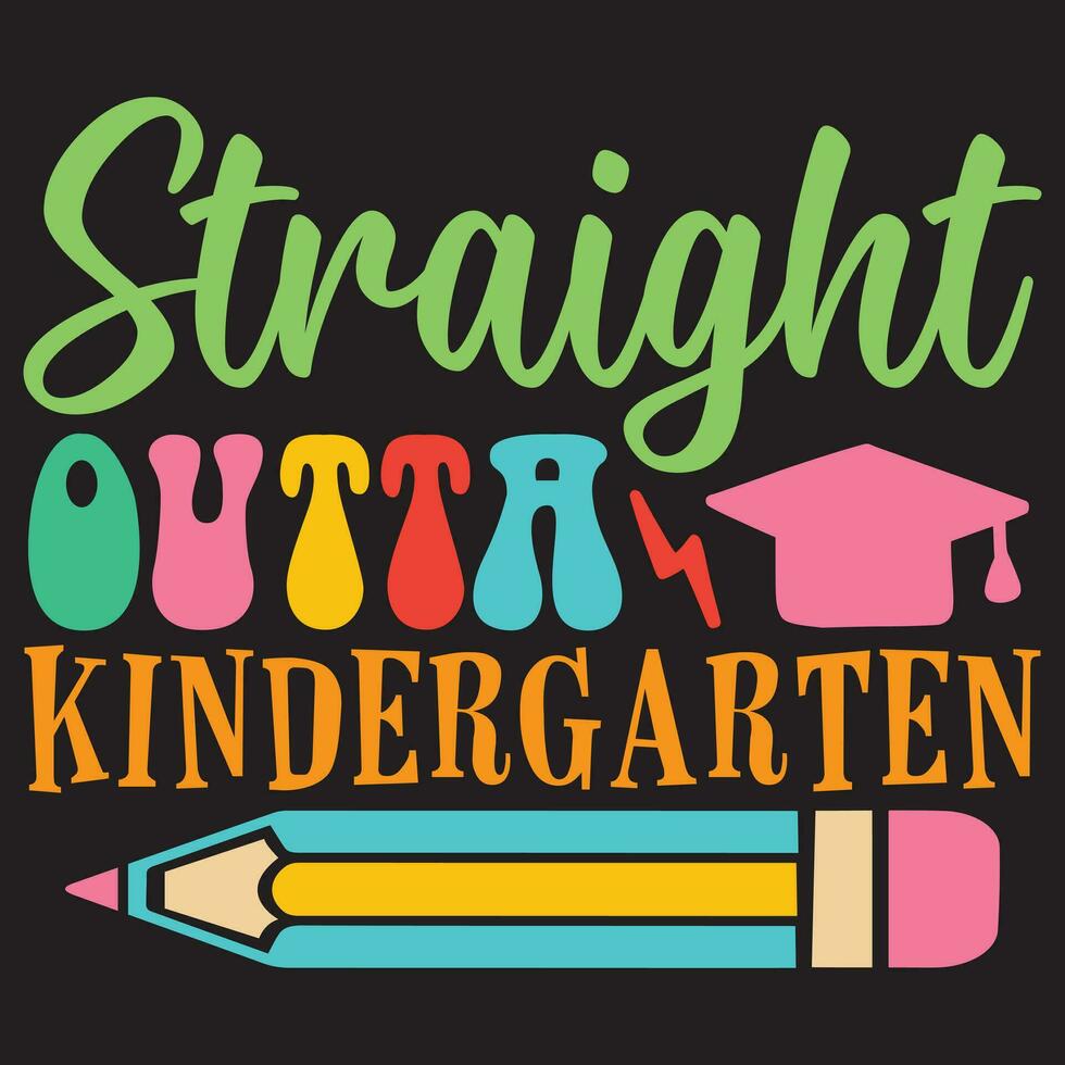 Straight Outta Kindergarten vector