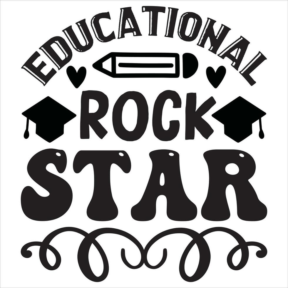 educativo rock estrella vector