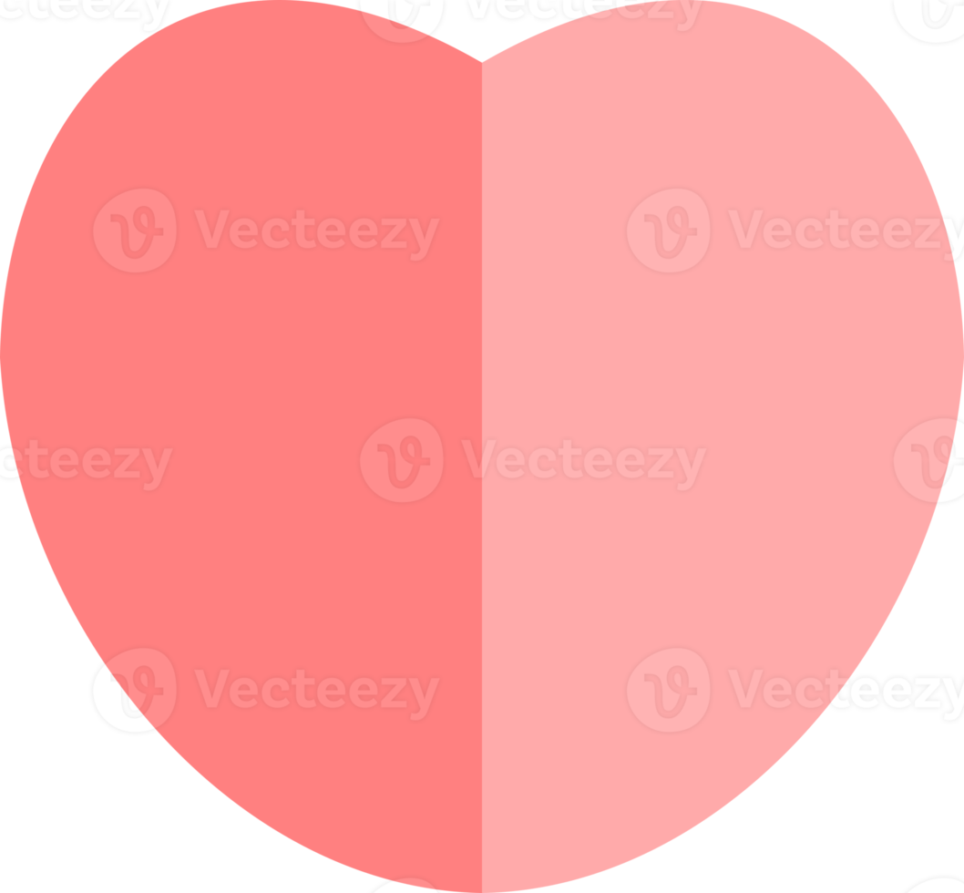 Cute sweet pink heart png