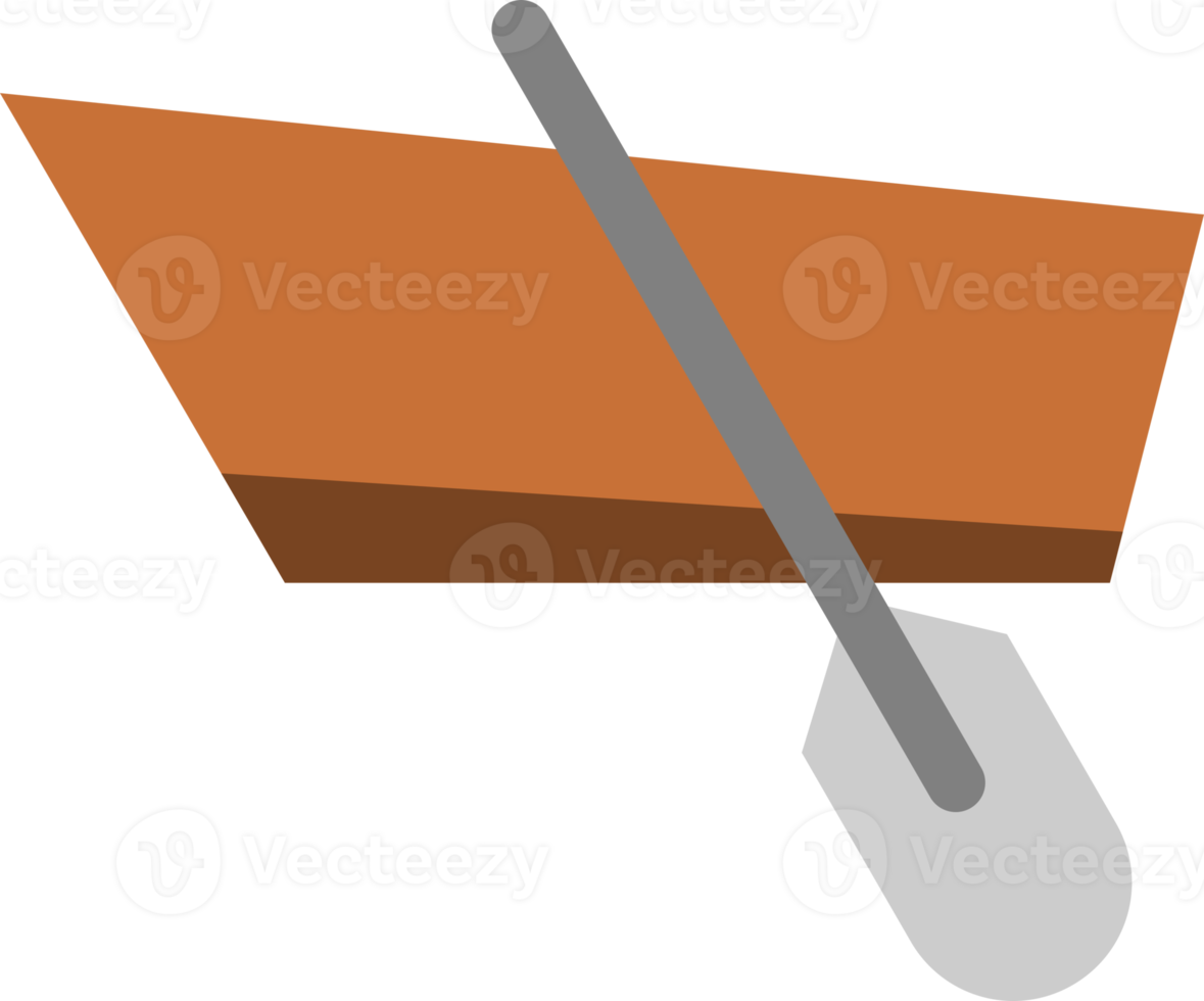 Wooden rowing boat with oars icon png